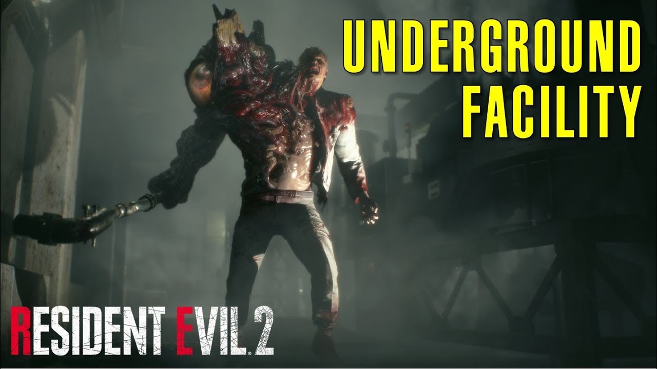 G1 Boss Fight  in Underground Facility | Find a Way Out | Leon's Story | Resident Evil 2