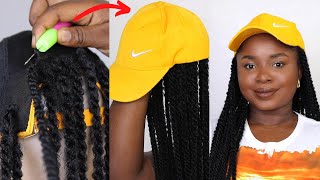 DIY BRAIDED WIG HAT | NO GLUE OR STITCH METHOD *Beginner Friendly*