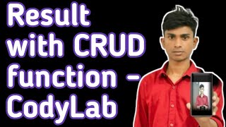 Result with CRUD function - CodyLab