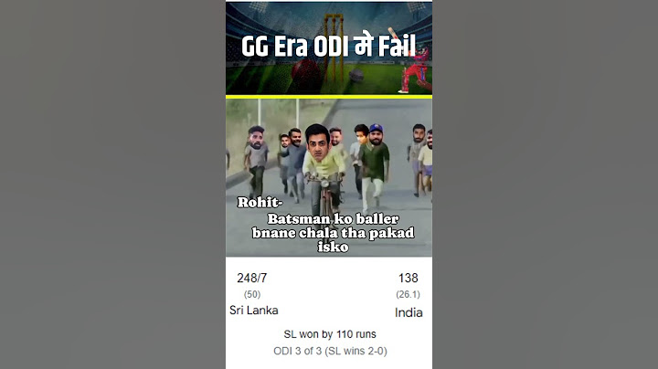 Cricket Memes: GG Era Fail in ODI. #ytshots