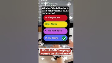 #clanguage | How to write variable name?| valid c variable | Programming Terms Official