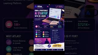 🚀 Atlas AI Startup for Sale | 👥 1M+ Users & 💰 $30K+ MRR