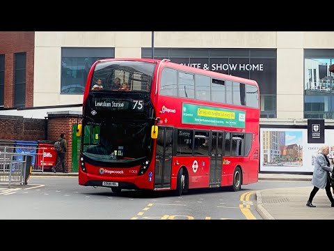 FULL ROUTE VISUAL | SLN Route 75 Lewisham Station To Croydon Town Centre | 11303 (SO68HDL) FULL ROUTE VISUAL | SLN Route 75 Lewisham Station To Croydon Town Centre | 11303 (SO68HDL)