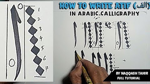 How to write ALIF (الف) in Script Thuluth (LESSON 2) | By Naqqash Tahir Calligraphy & Art