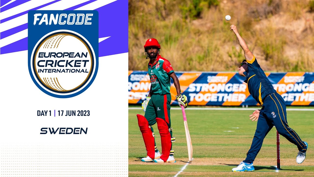 🔴 FanCode ECI Sweden, 2023 Day 1 T10 Live International Cricket European Cricket