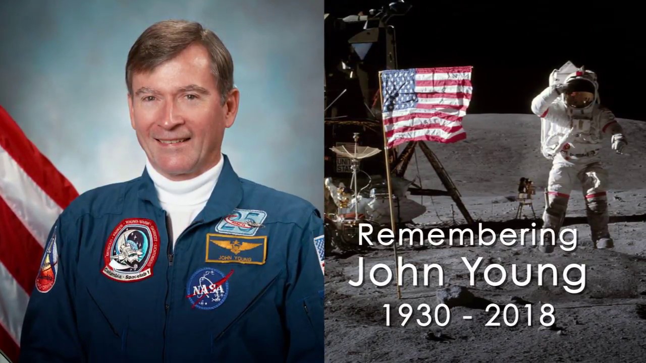 John Young, ex-astronaut who walked on moon and commanded 1st shuttle flight, dies