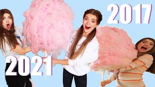 GIANT COTTON CANDY CHALLENGE 2021 - KIDS vs TEENS! Recreating Our Old YouTube Videos! by Jordan Mae 108,884 views 2 years ago 13 minutes, 8 seconds