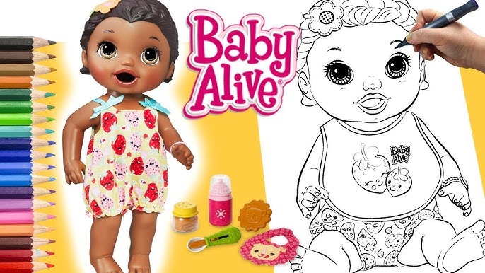 PINTURAS BONECA BABY ALIVE Desenhos para brincar colorir Lilly Baby Alive Valentina Brinquedos - YouTube pinturas-boneca-baby-alive-desenhos-para-brincar-colorir-lilly-baby-alive-valentina-brinquedos-youtube