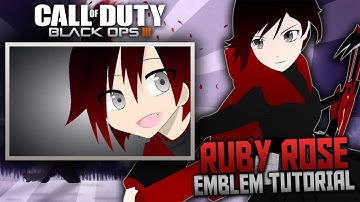 Black Ops 3: Ruby Rose | Anime Emblem Tutorial (RWBY)