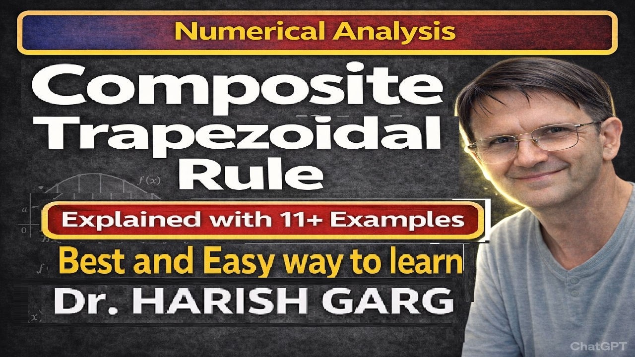 Composite Trapezoidal Rule | Examples |  Numerical Integration