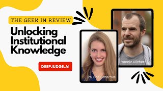 224-Paulina Grnarova and Yannic Kilcher from DeepJudge.AI: Unlocking Institutional Knowledge