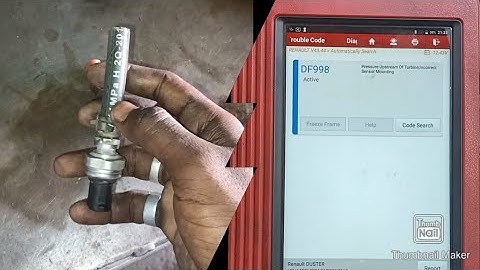 DF998 renolt duster pressure upstream  turbine sensor fault