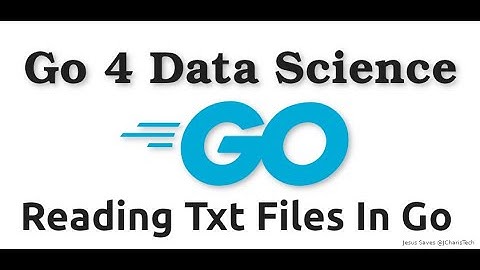 Go4DataScience- Reading Text Files in Golang
