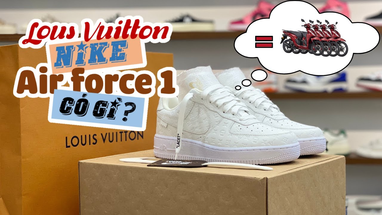 Custom Nike Air Force 1 07 Low  Classic Louis Vuitton Red  Qs Custom  Sneakers