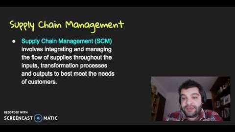 HSC Business Studies Operations: Supply Chain Management