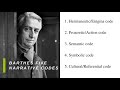 Roland barthes  five narrative codes  ugc net  english literature 