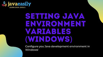 Setting up Java Environment Variables on Windows | Java for Beginners