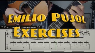 Emilio Pujol. Exercises 29-32 | Школа Эмилио Пухоля, упр. 29-32