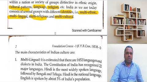 FYBcom/FYBaf/FYBbi/FYBms Foundation Course Chp 1 Part 1 OVERVIEW OF INDIAN SOCIETY (Gurukul Classes)