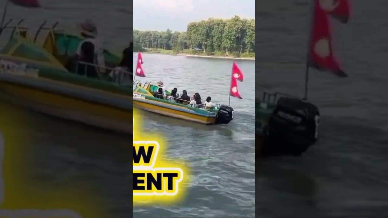 Big artificial lake in Nepal