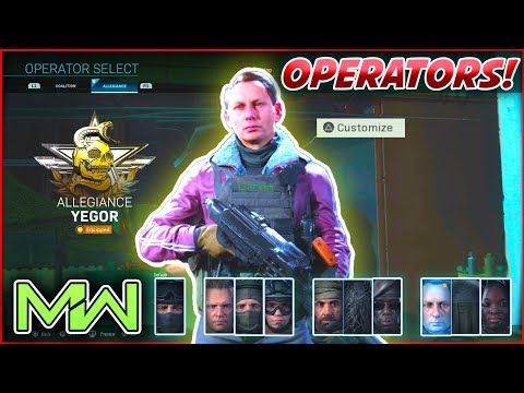 MODERN WARFARE 'OPERATORS' SKINS EXPLAINED - HOW TO CUSTOMIZE YOUR CHARACTERS & SKINS IN MW TUTORIAL