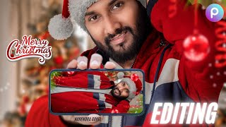 Christmas Photo Editing | Merry Christmas Photo Editing Picsart screenshot 1