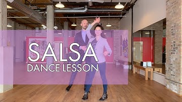 Beginner Salsa Dance Lesson (Back Spot Turn with Double Inside Turn)