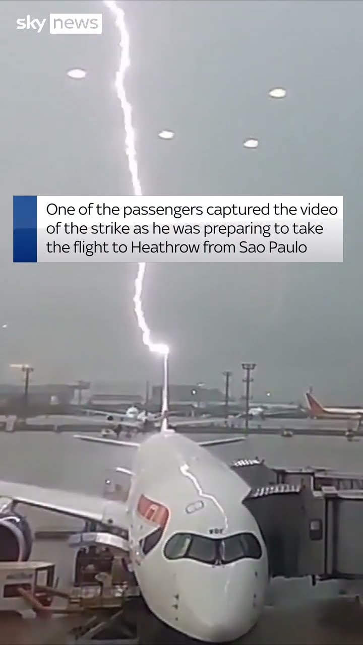 British Airways plane hit by lightning strike in Brazil