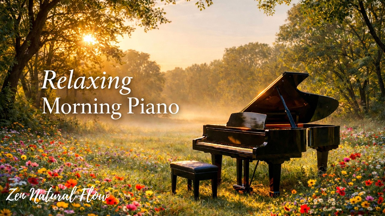 Relaxing Piano Music | Peaceful Morning Nature Ambience | Music for Study, Meditation, Stress Relief