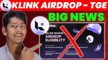 Klink Airdrop Very Good New (TGE) KLink Airdrop Wallet Connect Kaise Kare || Eligibility Criteria 🤫
