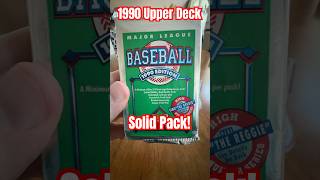 1990 Upper Deck baseball cards pack opening rip