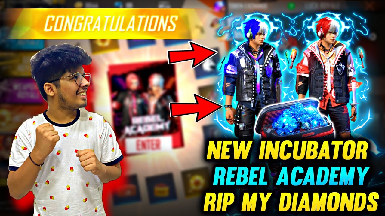 FREEFIRE || NEW INCUBATOR - REBEL ACADEMY || 40,000 Diamond 💎 || RIP DIAMONDS BEST LIVE REACTION FREEFIRE || NEW INCUBATOR - REBEL ACADEMY || 40,000 Diamond 💎 || RIP DIAMONDS BEST LIVE REACTION