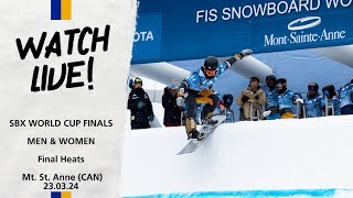 LIVE: FIS Snowboard Cross World Cup Finals Men & Women - Mt. St. Anne 17:00 CET