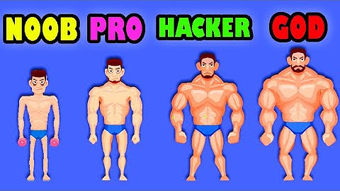 NOOB vs PRO vs HACKER vs GOD - TOUGH MAN GAME Android gameplay