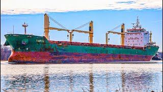 (Delaware River Shipspotting)Tufty bulk carrier coming into the Fairless Hills port (2/4/24)
