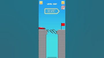 Draw bridge puzzle game level 1267 #gaming #drawing #Shorts