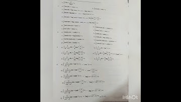 important formula of indefinite integration maths 2B
