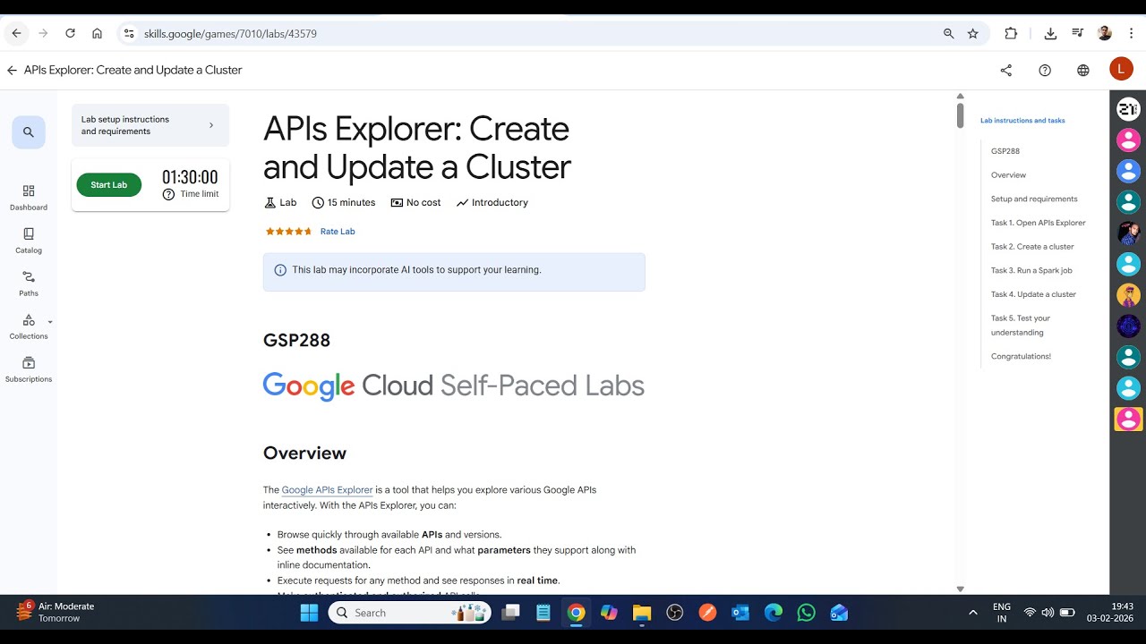APIs Explorer: Create and Update a Cluster || Lab Solution || Google ...