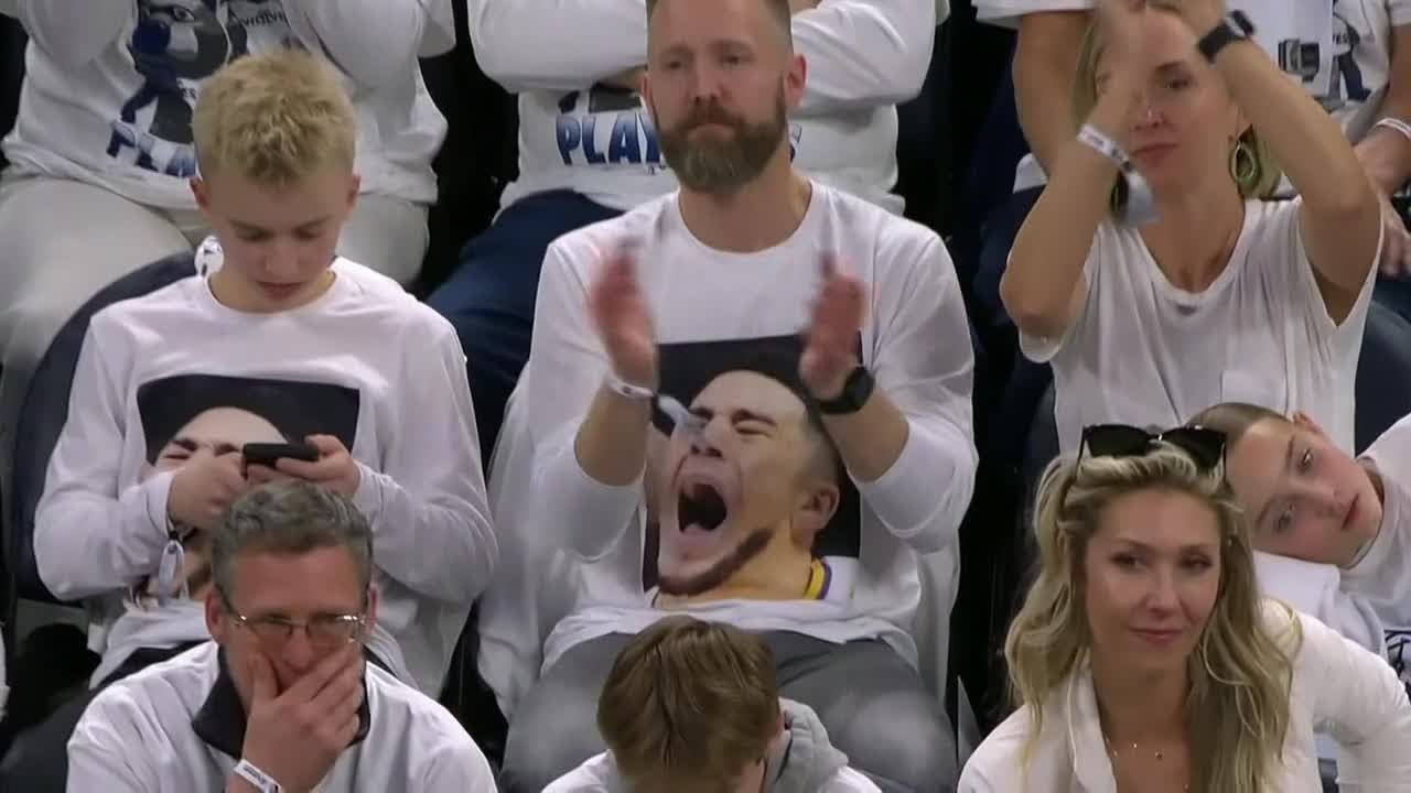 Timberwolves fans wore T-shirts with Devin Booker's face 😅 | NBA on ESPN