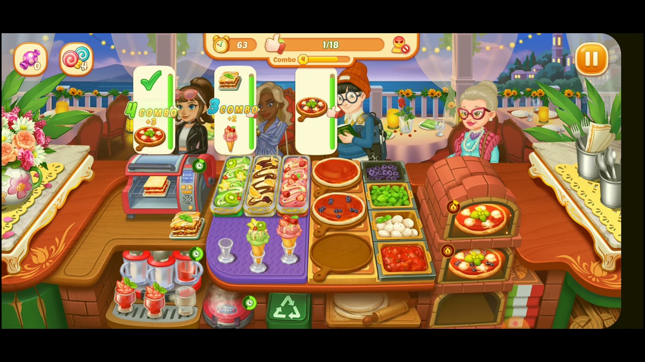 Playing Level 153 Crazy Diner using 23 days Unlimited Life _Pizza