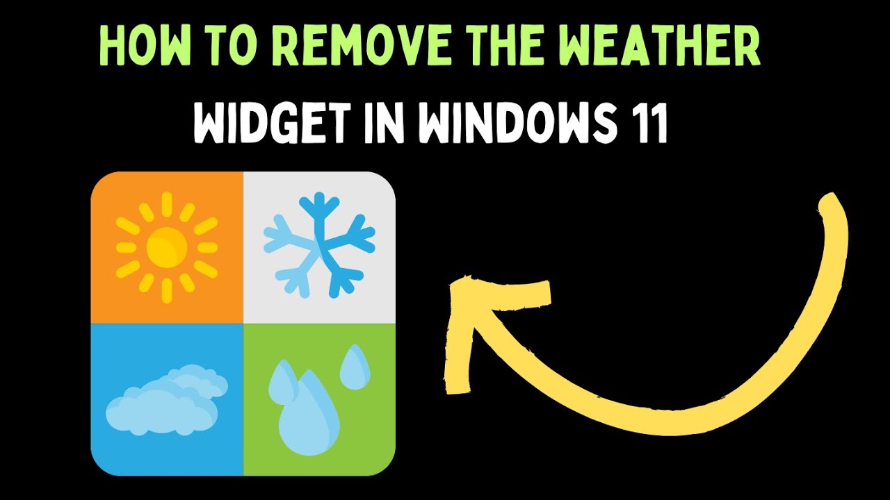 How To Remove The Weather Widget in Windows 11 - YouTube