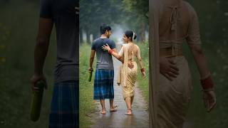 Couple’s Calm Rainy Walk 🌧️💚 — Relaxing Thunder & Nature Sounds for Sleep #sleepsounds #rain