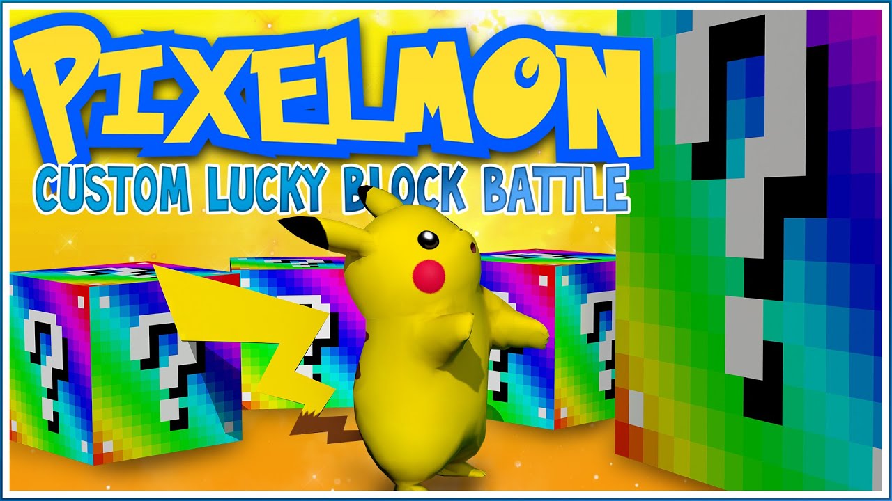 Pixelmon Custom LUCKY BLOCK BATTLE w/ FRIENDS! - PIXELMON EXPLOSIONS! -  video Dailymotion