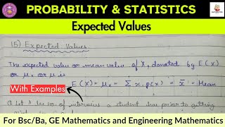 Lec-14 | Expected Value | Mean | Variance of Linear Function | Probability and Statistics