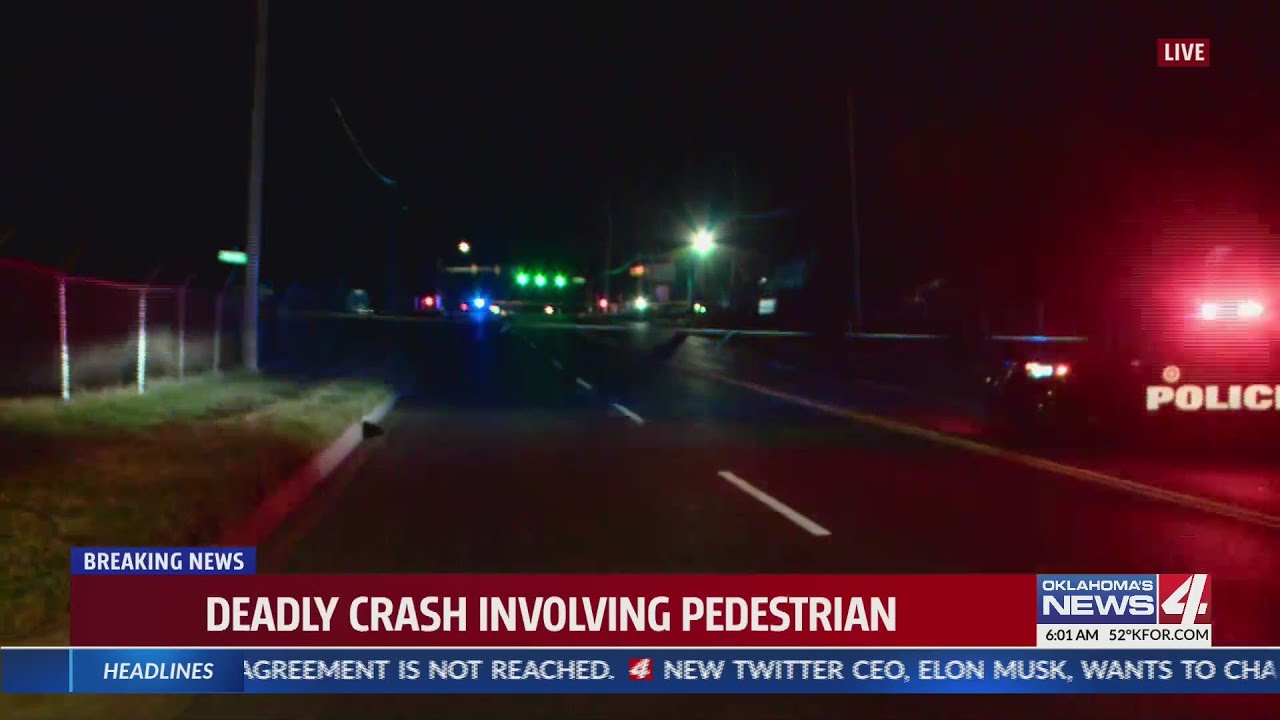 Pedestrian killed in crash - YouTube