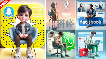 How to create 3D AI Social media Images | Bing image creator tutorial FREE | Ai Portraits Trend 2024