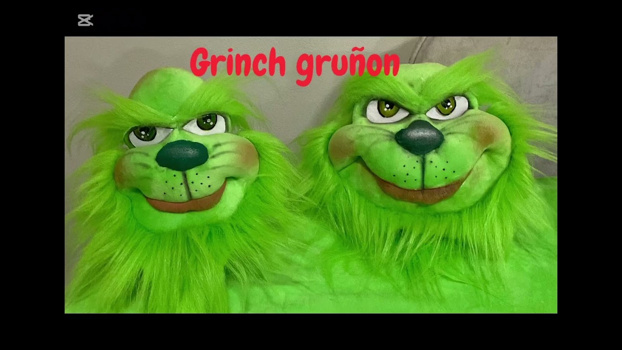 PASO A PASO A FACCIONAR LA CARA DEL GRINCH GRUÑON
