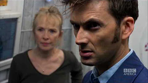 The Doctor and Adelaide are chased by the infected inhabitants. - Doctor Who: Waters of Mars - BBC