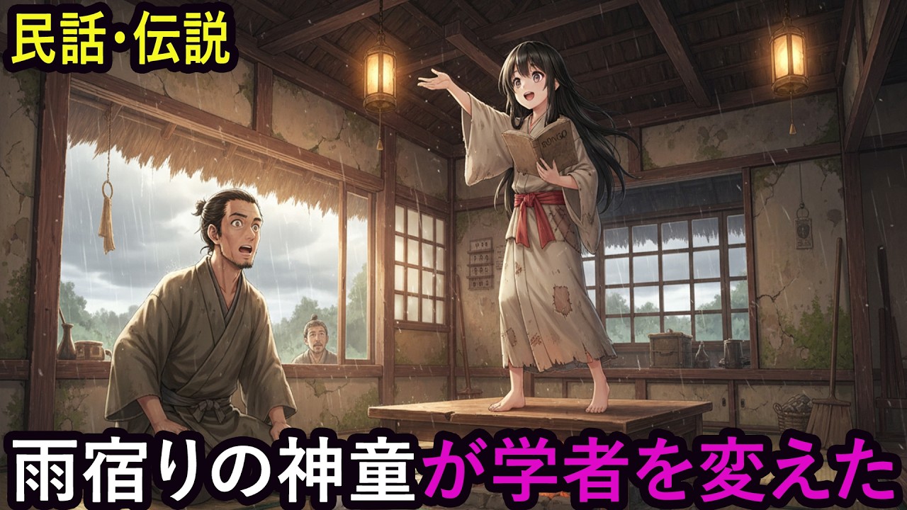 雨宿りした家で出会った神童…学者の運命を変えた  昔話  民話  伝説  説話