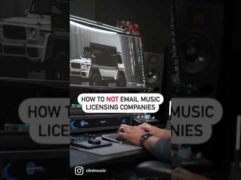 How to NOT Email Music/ Sync Licensing Companies | Sync Licensing Tips #shorts